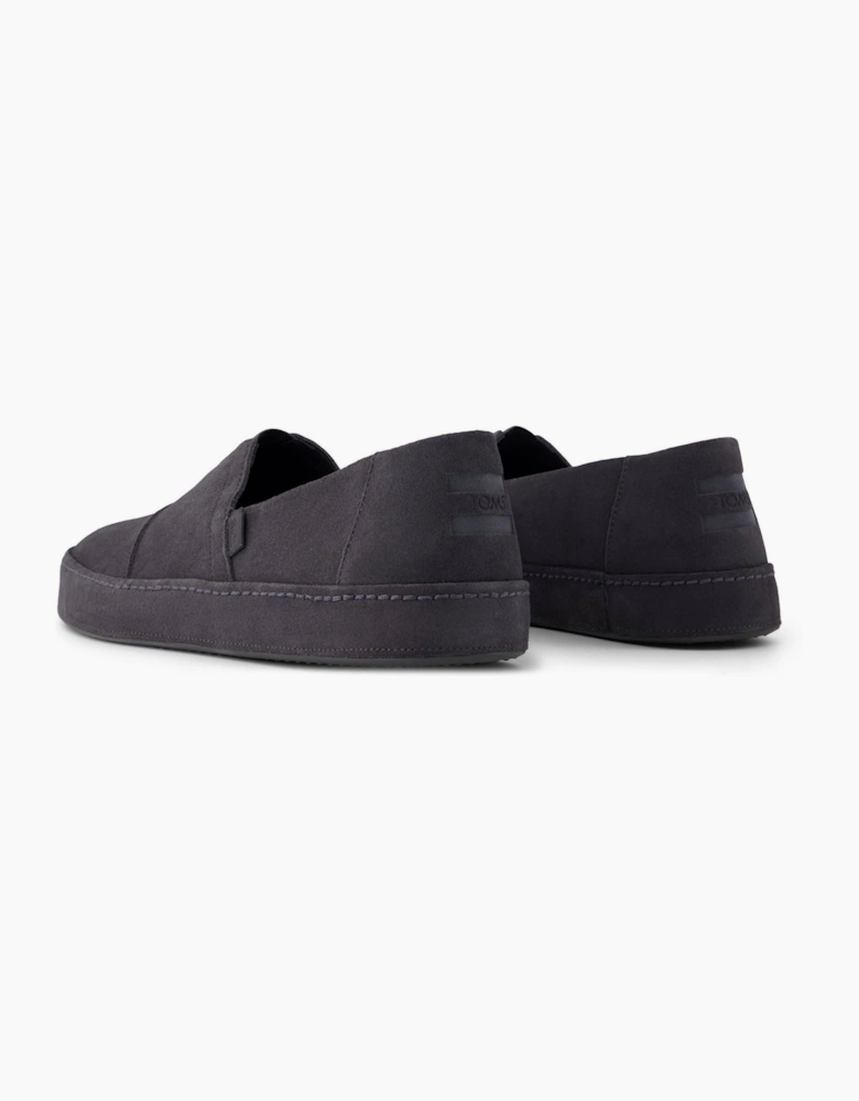 TOMS Alpargata Premium Leather Men's Forged Iron Espadrilles