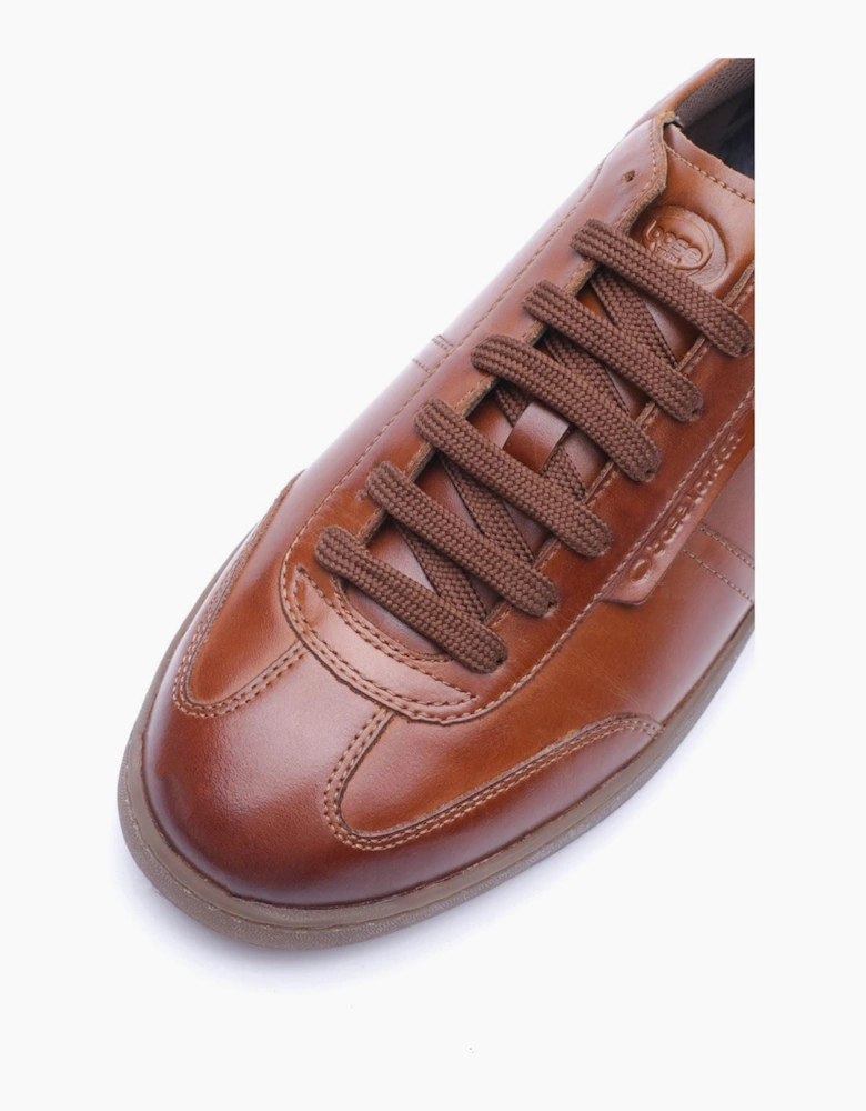 Base London Tucker Leather Men's Tan Trainers
