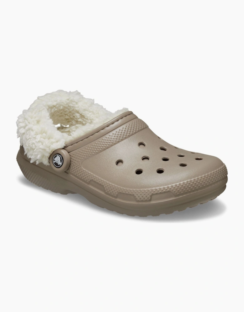Crocs Classic Fleece Lined Textile Blend Mushroom Clogs