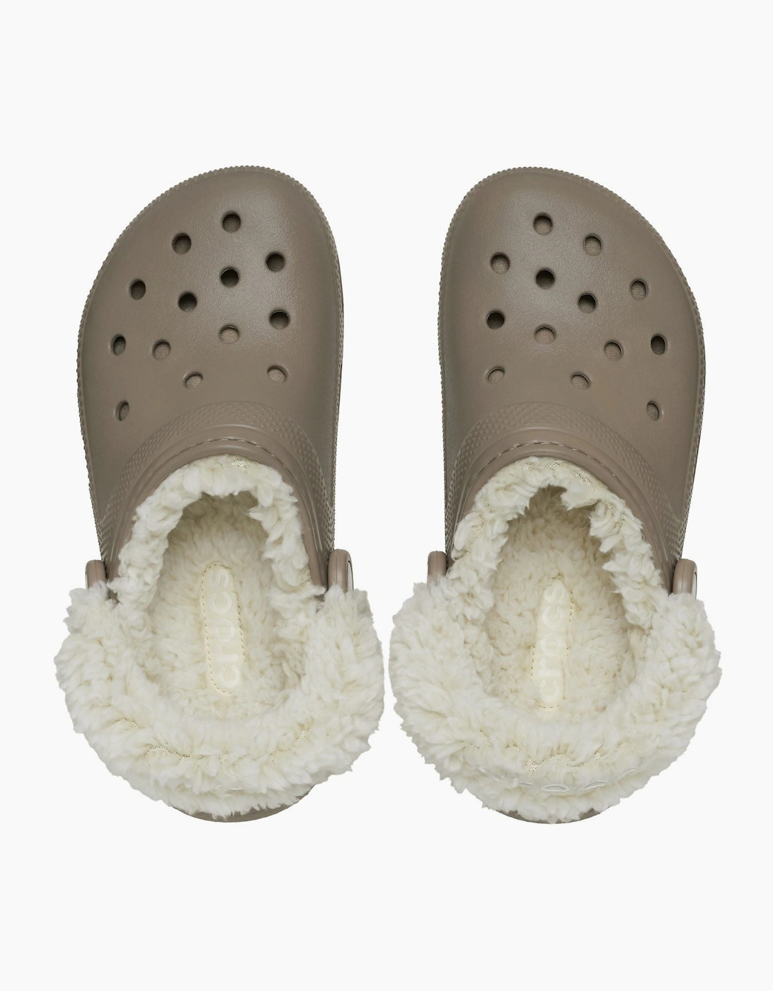Crocs Classic Fleece Lined Textile Blend Mushroom Clogs