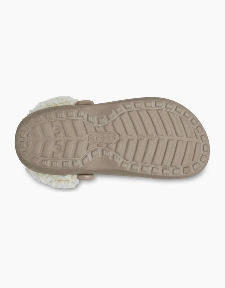 Crocs Classic Fleece Lined Textile Blend Mushroom Clogs