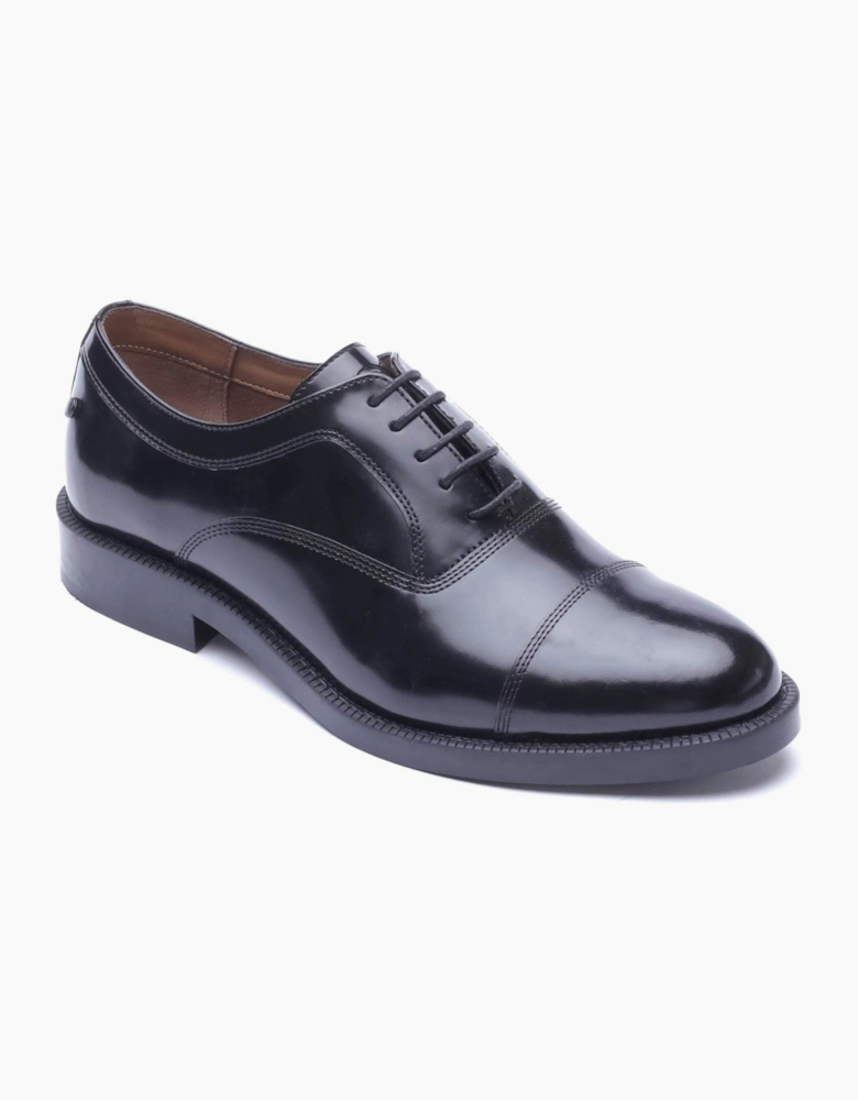 Base London Roma Leather Men's Black Oxford Shoes