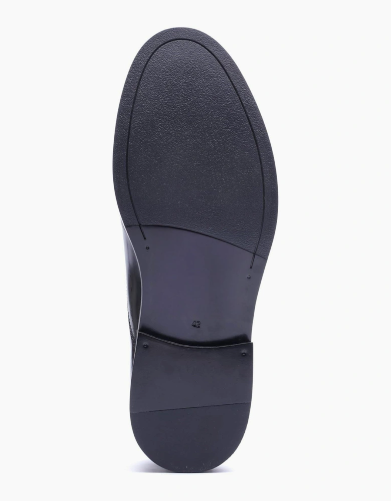 Base London Roma Leather Men's Black Oxford Shoes
