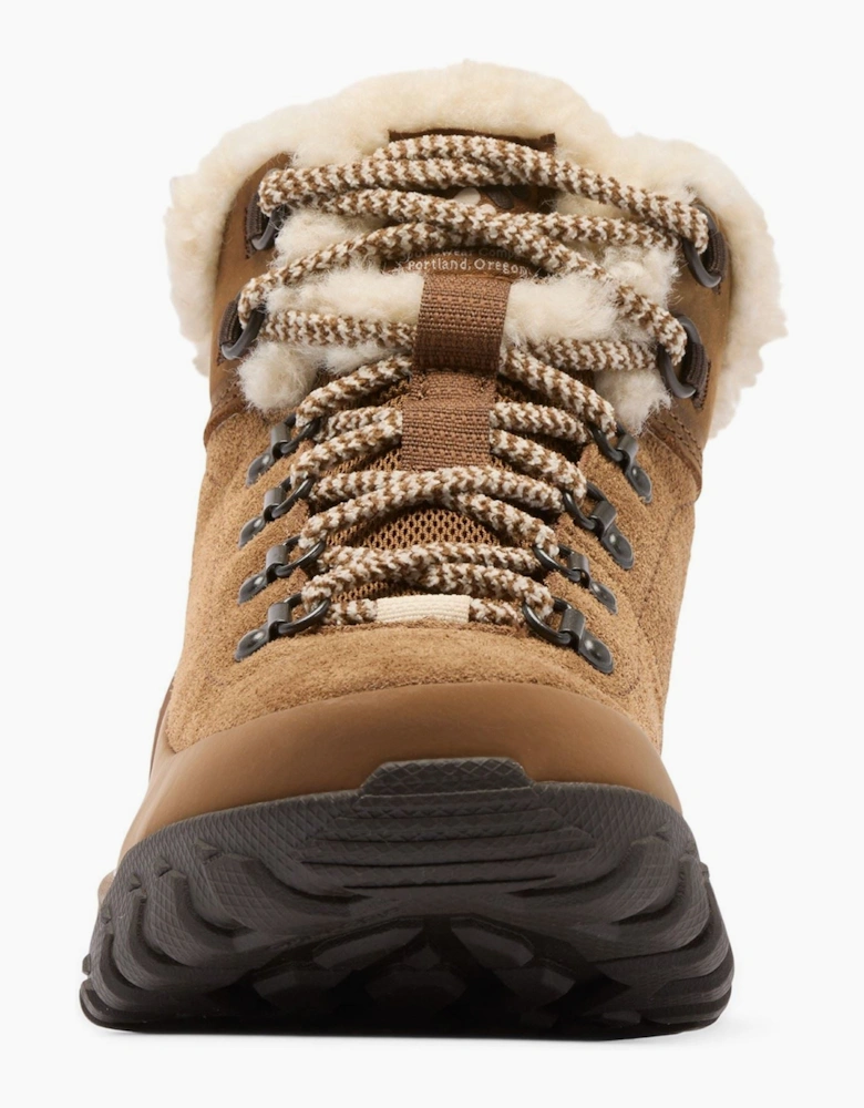 Columbia Burnsider Cozy Leather Women's Brown Hiking Boots