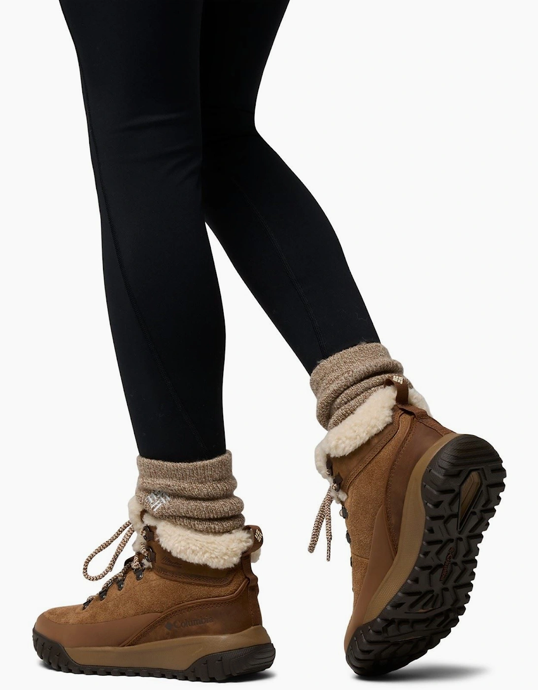 Columbia Burnsider Cozy Leather Women's Brown Hiking Boots
