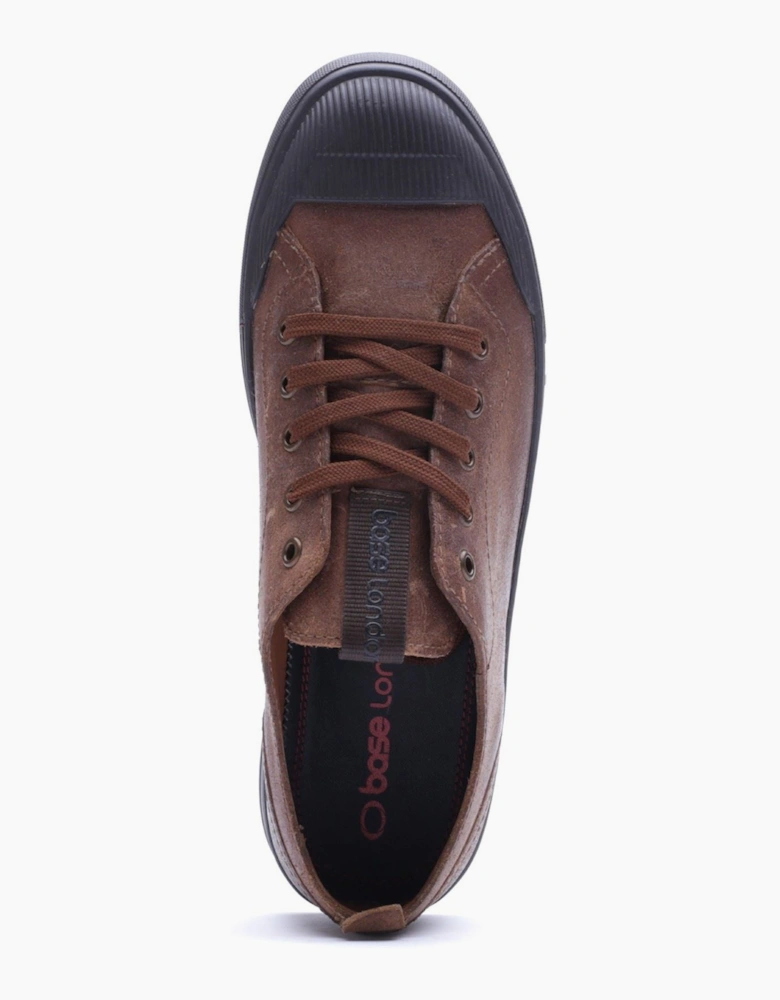 Base London Volt Leather Men's Tan Lace-Up Shoes