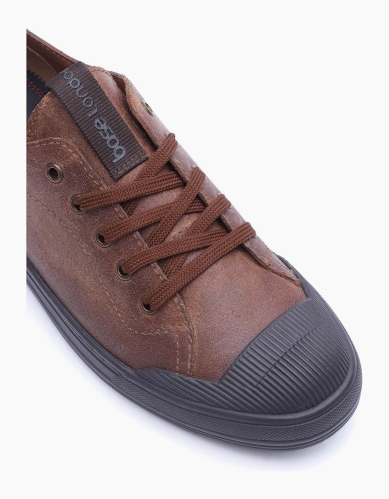 Base London Volt Leather Men's Tan Lace-Up Shoes