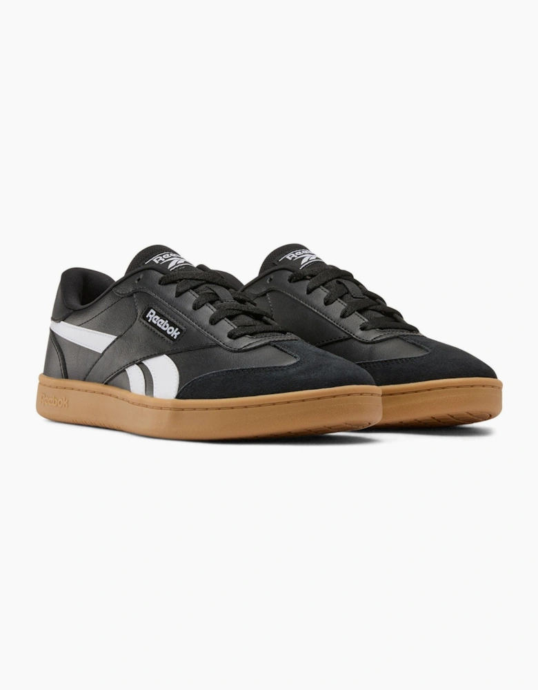 Reebok Forte Lounger Leather Men's Black/White/Gum Trainers