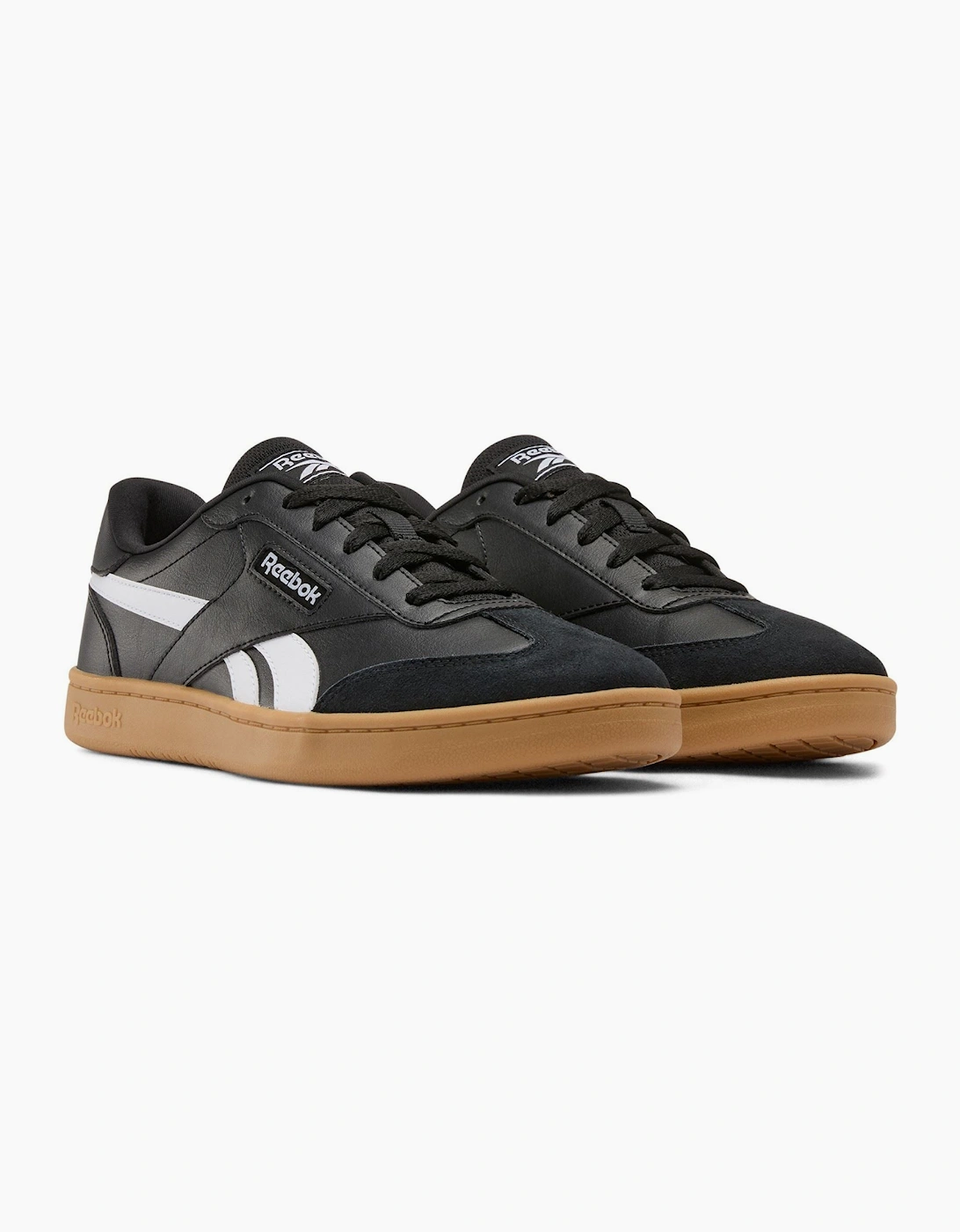 Reebok Forte Lounger Leather Men's Black/White/Gum Trainers