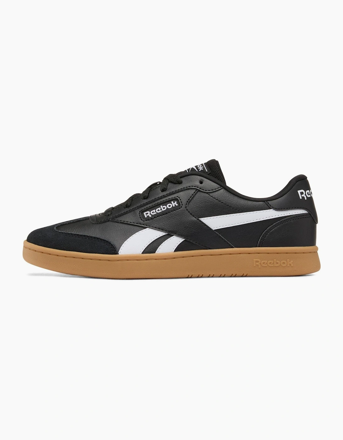 Reebok Forte Lounger Leather Men's Black/White/Gum Trainers