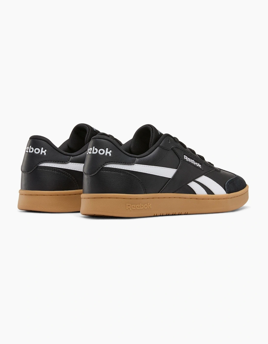 Reebok Forte Lounger Leather Men's Black/White/Gum Trainers