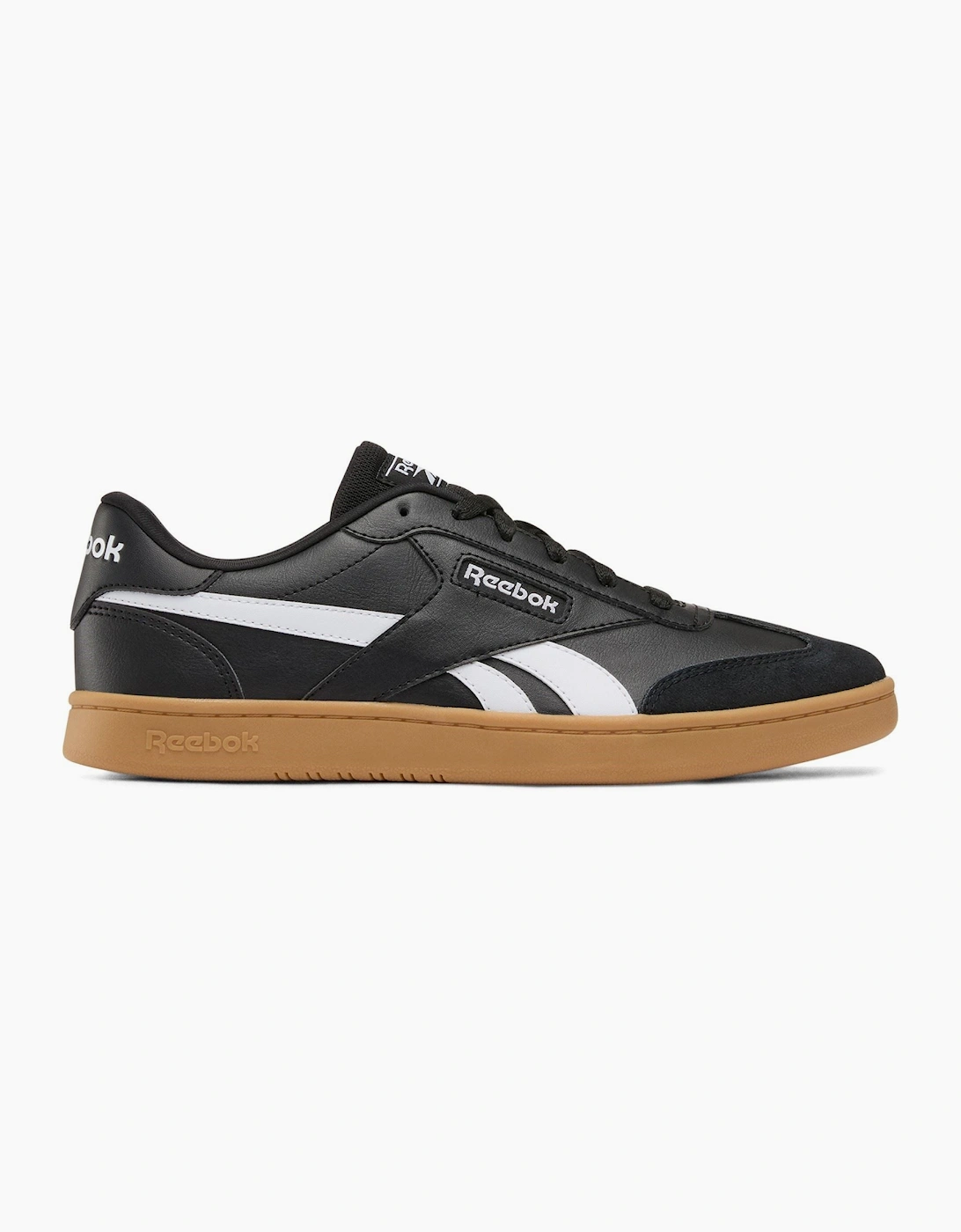 Reebok Forte Lounger Leather Men's Black/White/Gum Trainers