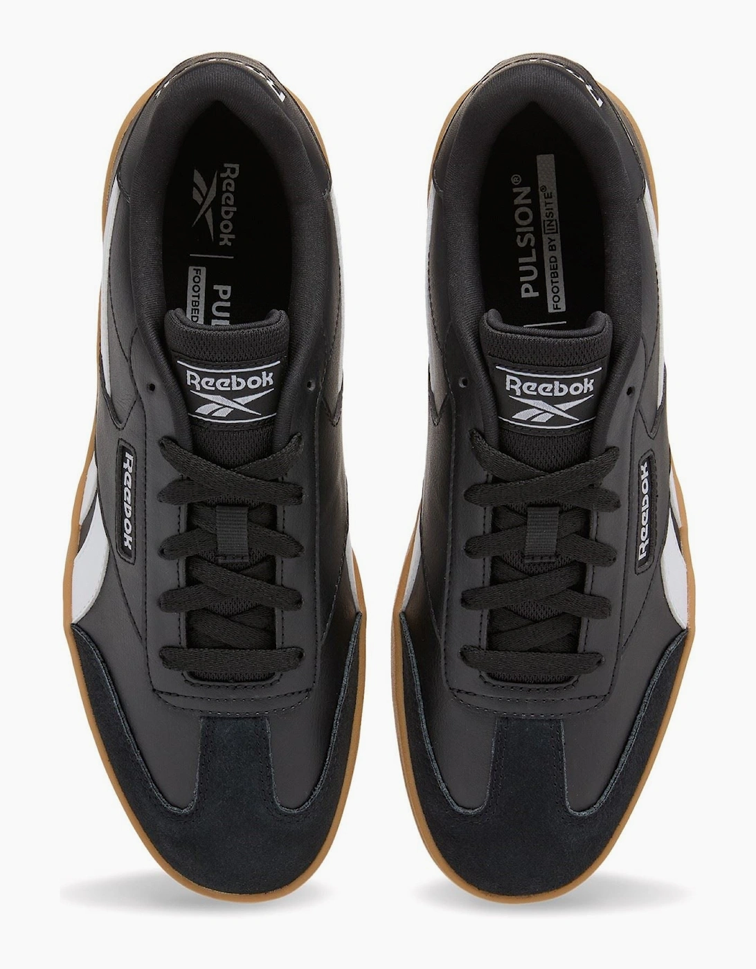 Reebok Forte Lounger Leather Men's Black/White/Gum Trainers