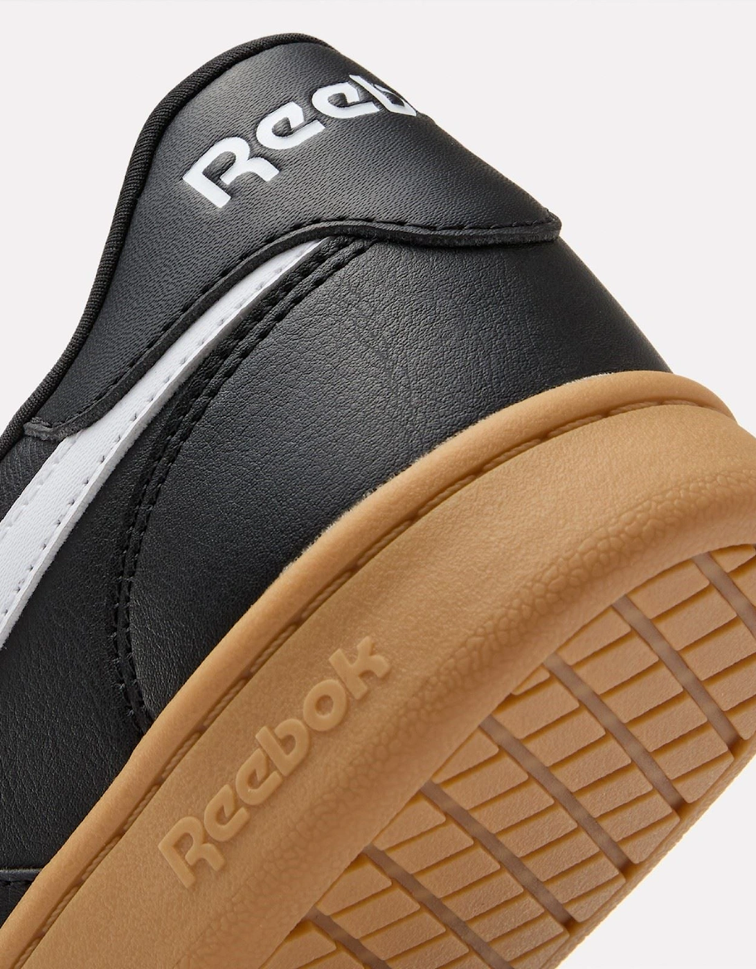 Reebok Forte Lounger Leather Men's Black/White/Gum Trainers