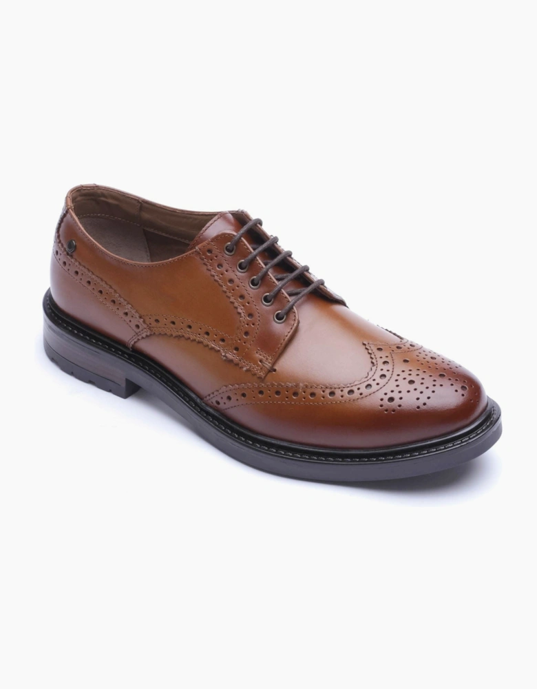 Base London Tanner Leather Men's Tan Brogues Shoes