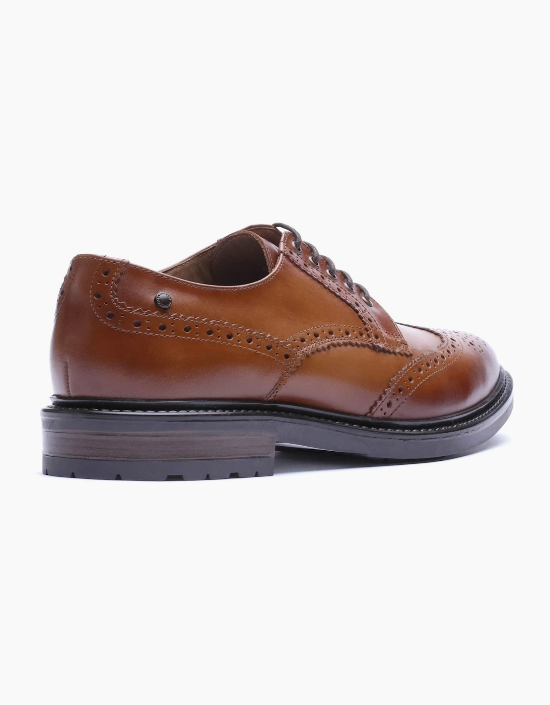 Base London Tanner Leather Men's Tan Brogues Shoes