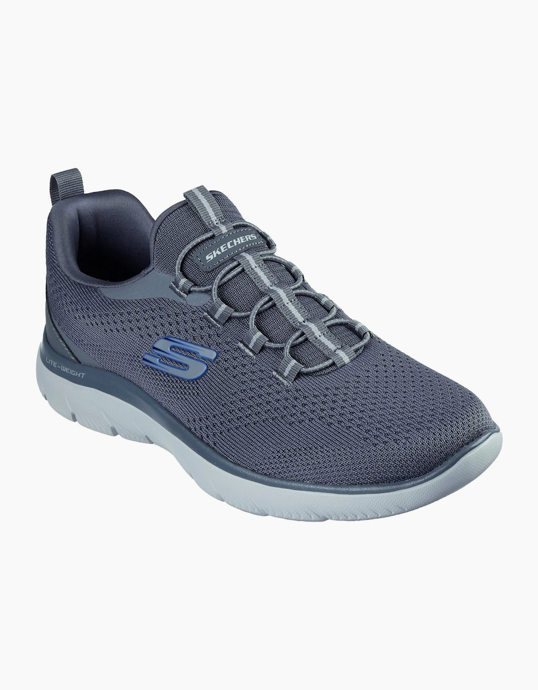 Skechers Summits Tallo Textile Men's Charcoal Trainers