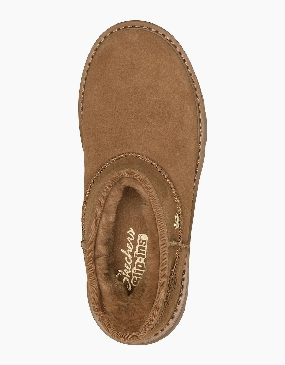 Skechers Keepsakes Cozy Mini Leather Women's Chestnut Winter Ankle Boots
