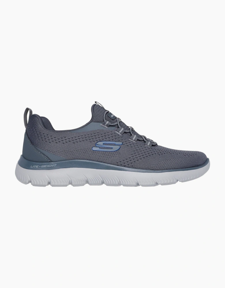 Skechers Summits Tallo Textile Men's Charcoal Trainers