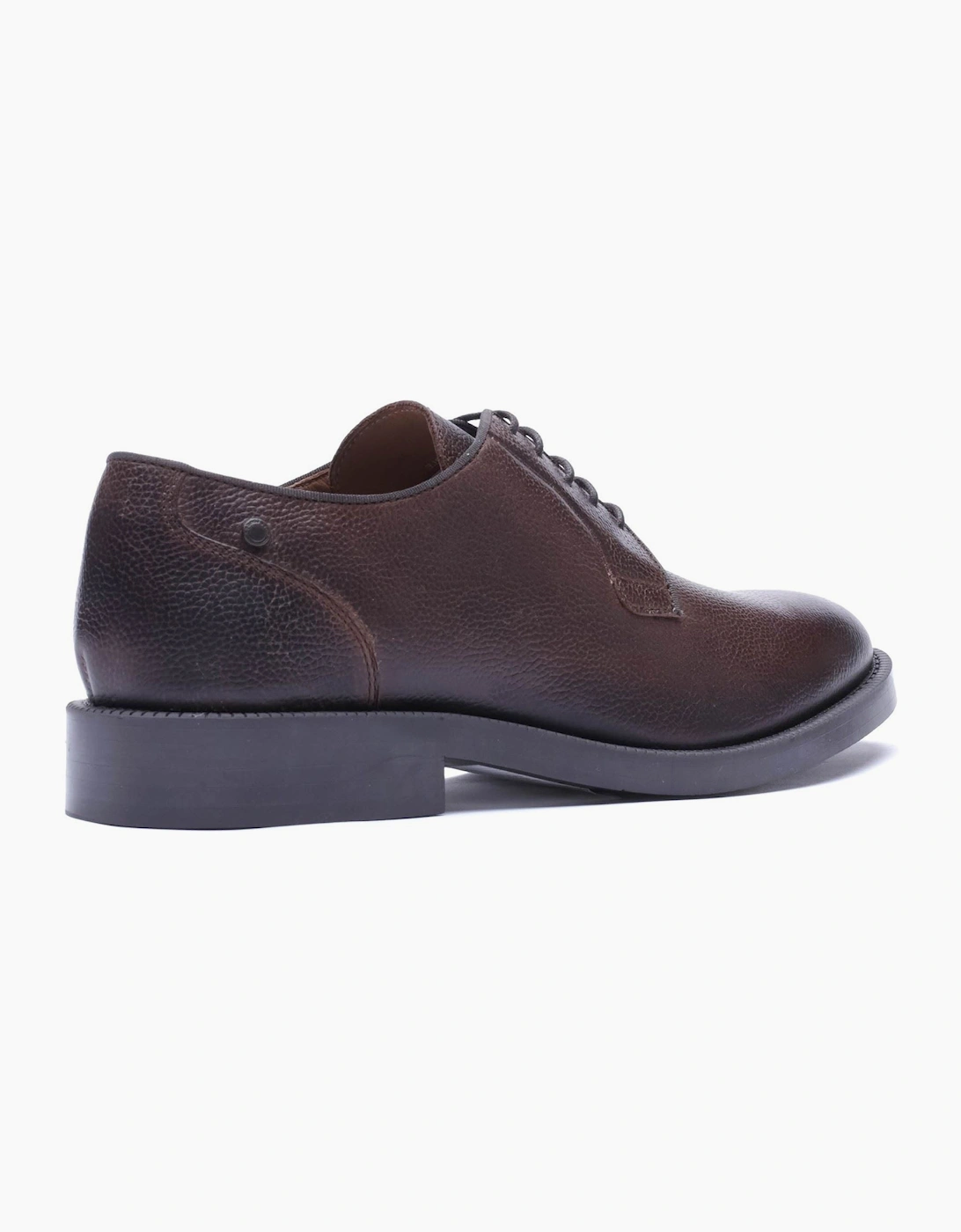 Base London Luca Leather Men's Tumbled Brown Derby Shoes