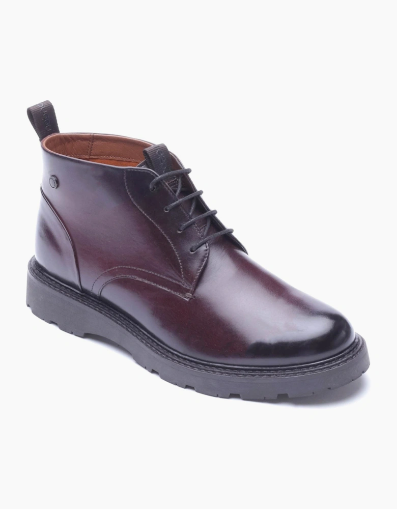 Base London Havoc Leather Men's Washed Brown Ankle Boots