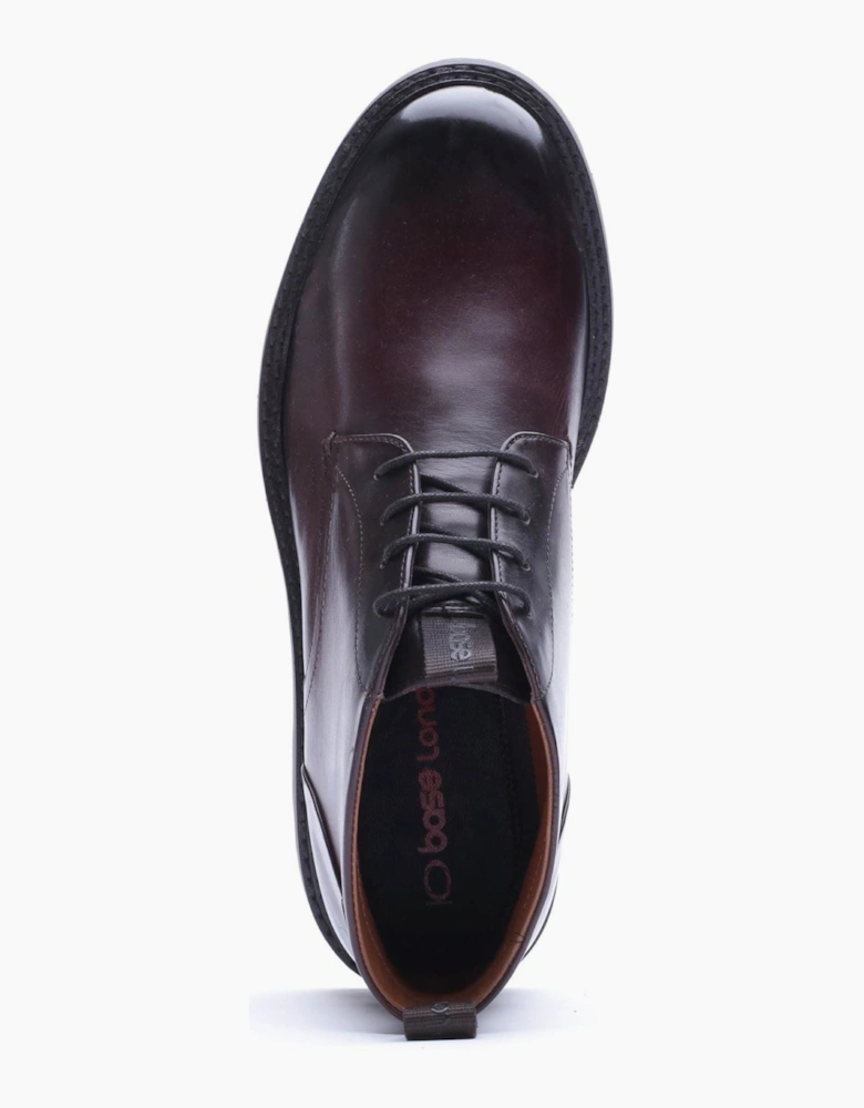 Base London Havoc Leather Men's Washed Brown Ankle Boots
