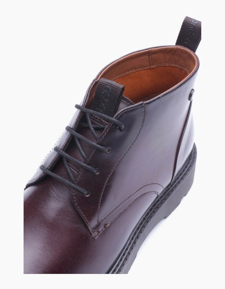 Base London Havoc Leather Men's Washed Brown Ankle Boots