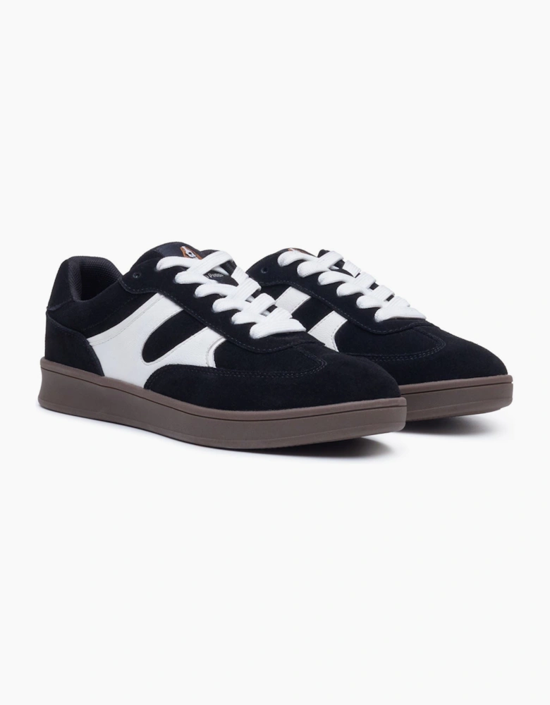 Hush Puppies Maura Suede Women's Black/White Trainers