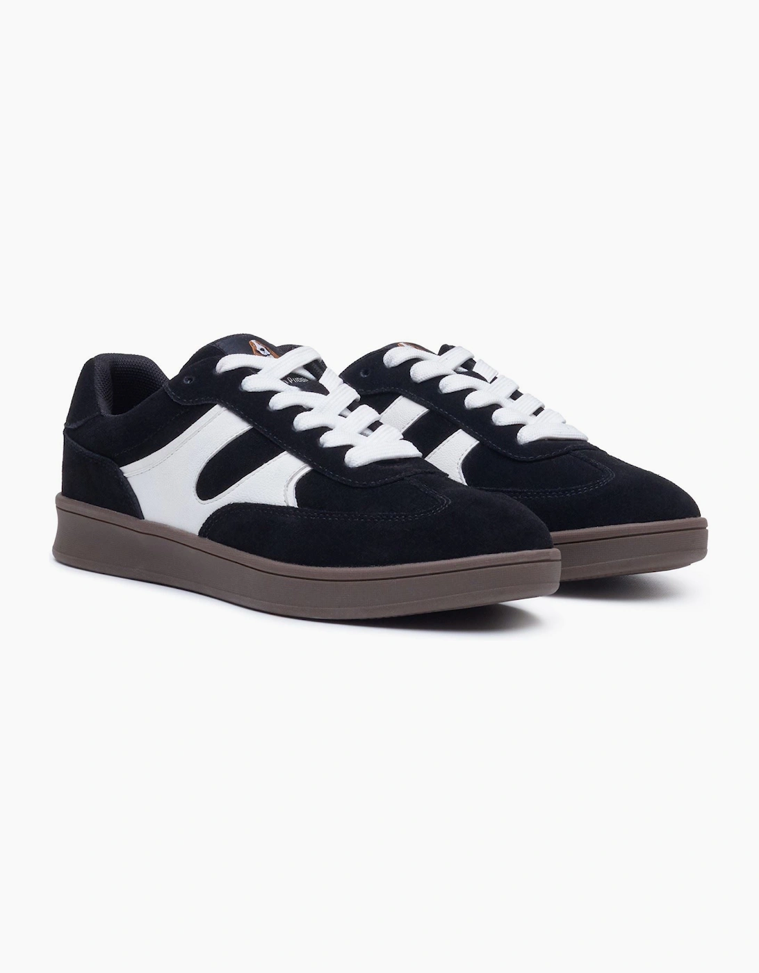 Hush Puppies Maura Suede Women's Black/White Trainers