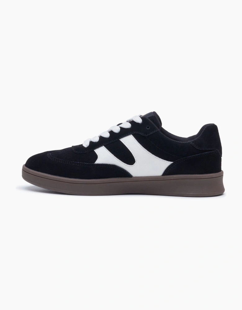 Hush Puppies Maura Suede Women's Black/White Trainers