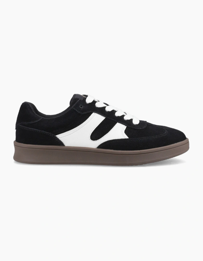 Hush Puppies Maura Suede Women's Black/White Trainers