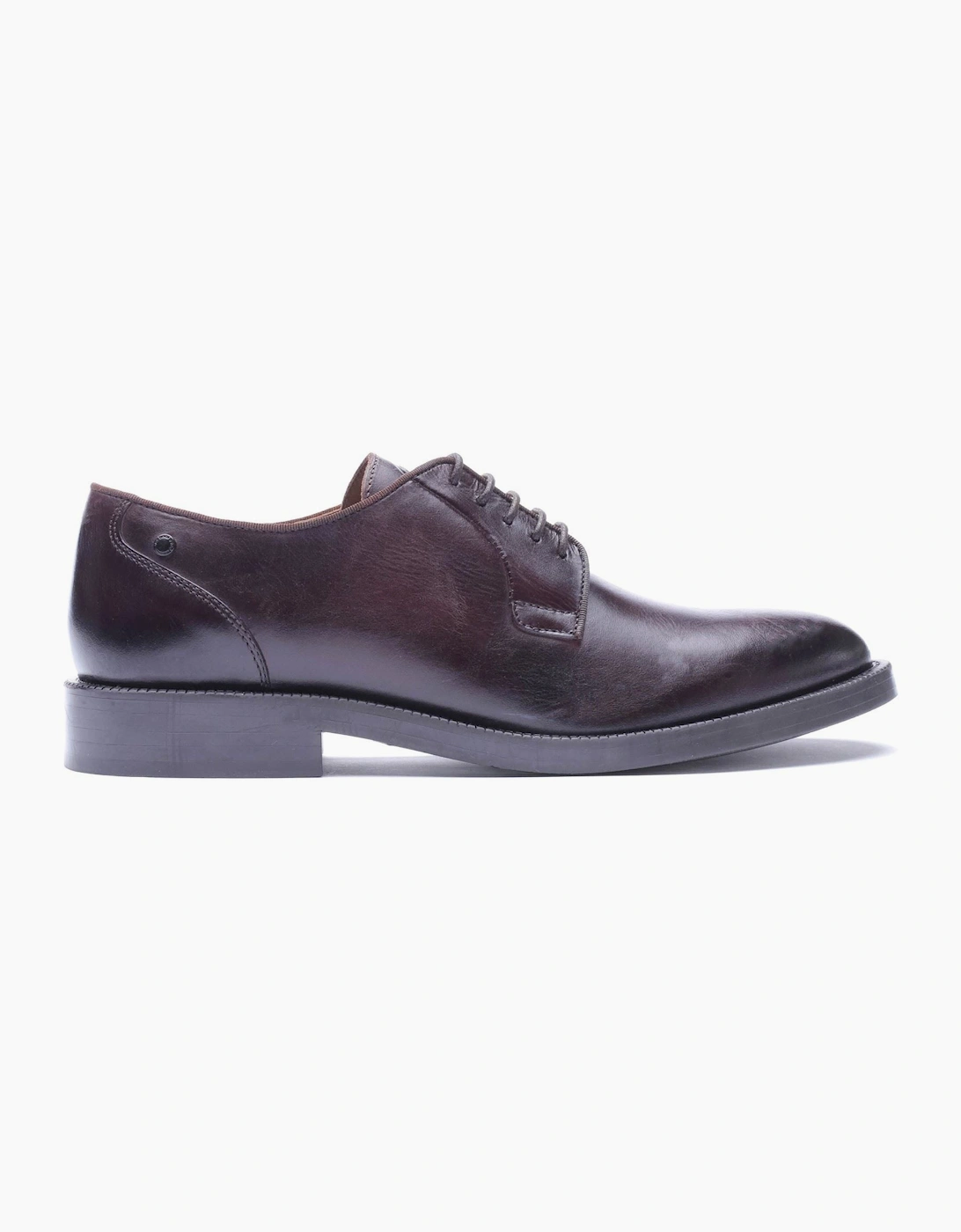 Base London Luca Leather Men's Washed Brown Derby Shoes
