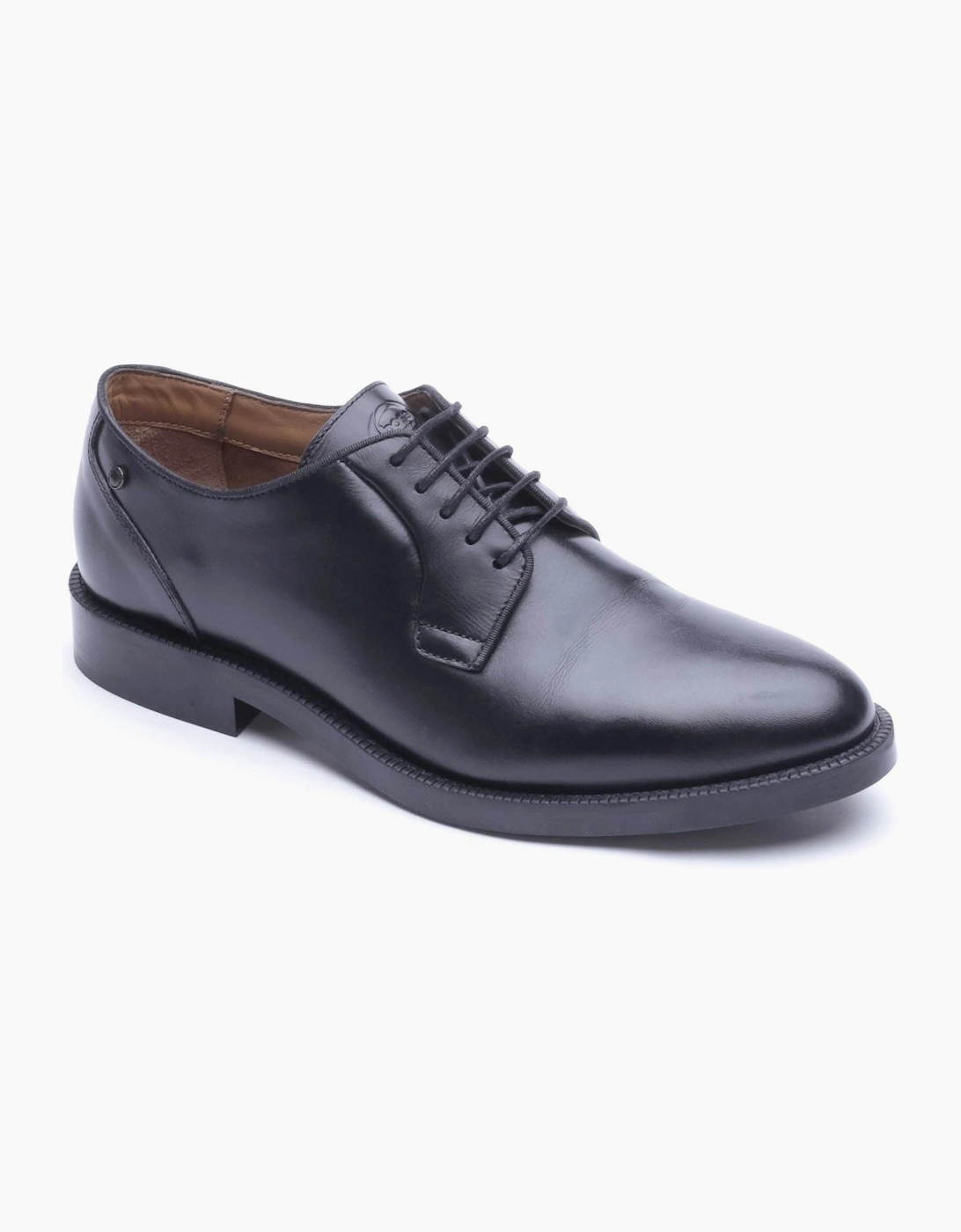 Base London Luca Leather Men's Black Derby Shoes