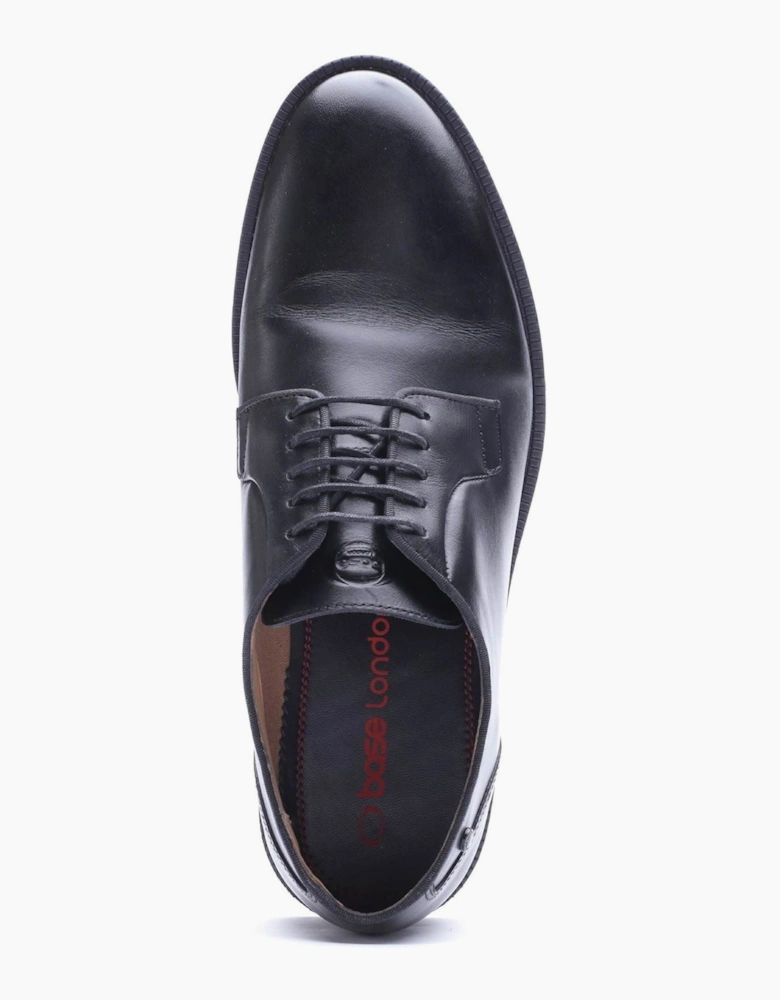 Base London Luca Leather Men's Black Derby Shoes