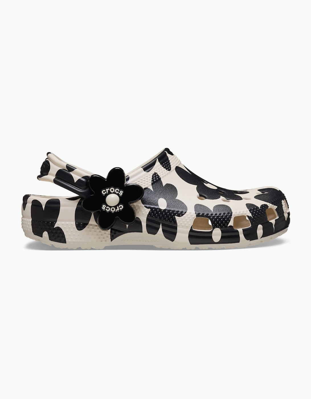 Crocs Classic Pop Petals EVA Girl's Summit White/Black Clogs