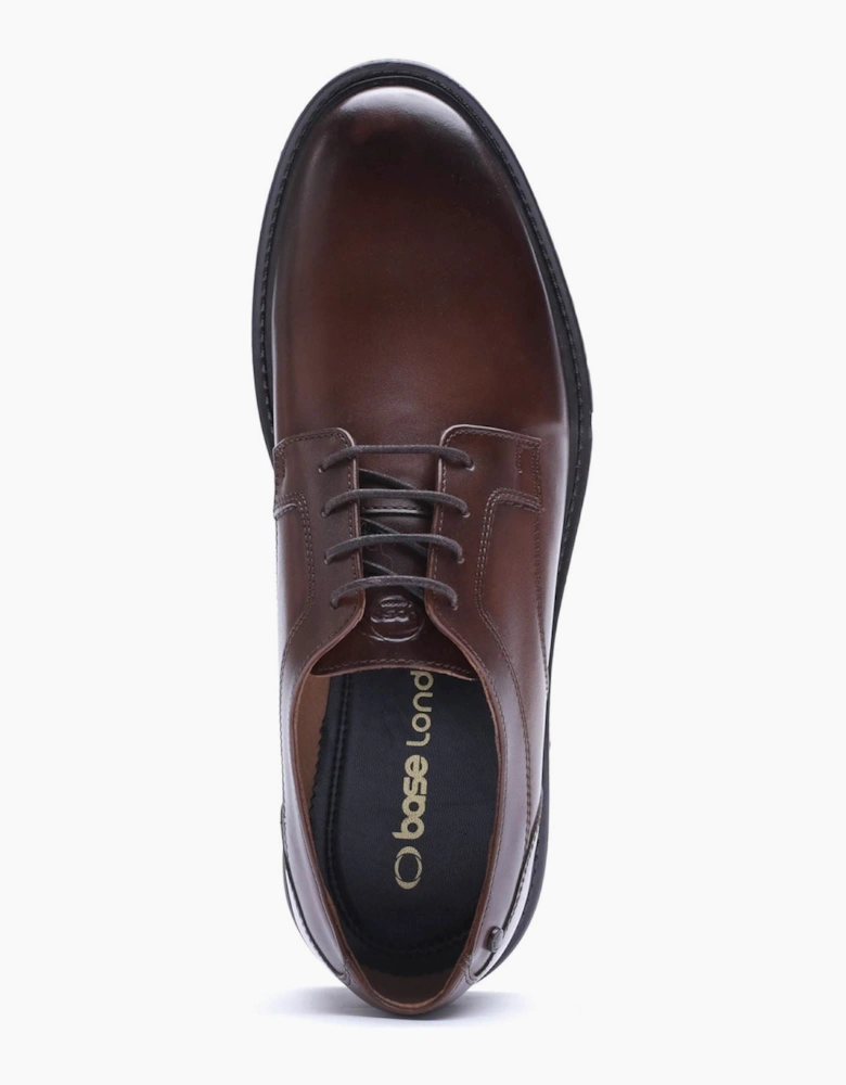 Base London Carter Leather Men's Brown Derby Shoes