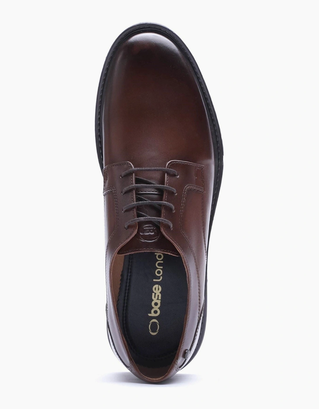 Base London Carter Leather Men's Brown Derby Shoes