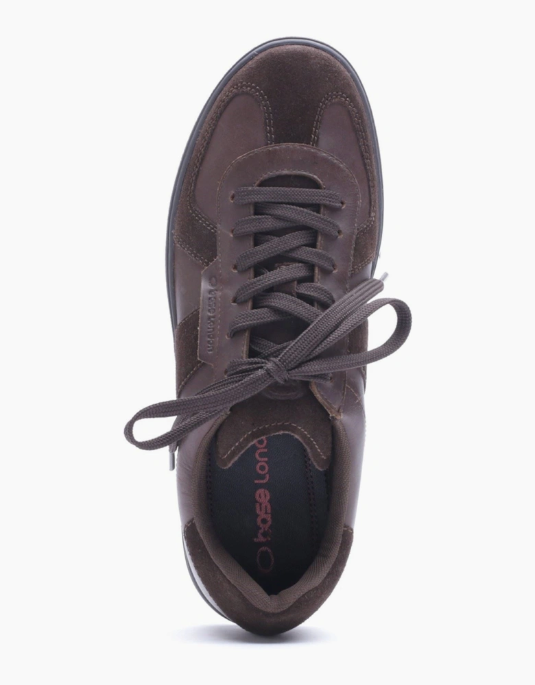 Base London Tommo Leather Men's Brown Trainers