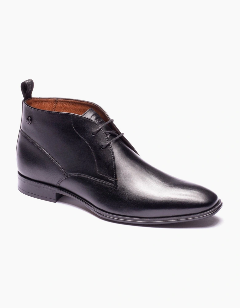 Base London Archer Leather Men's Black Ankle Boots