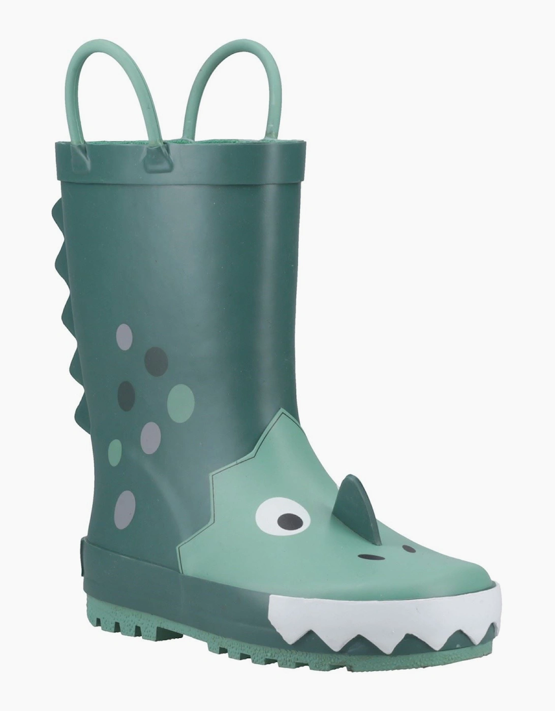 Cotswold Unisex Green Puddle 3D Rubber Wellington Boots - Size UK 10.5 / Eu 29 / Us 11.5 Kids