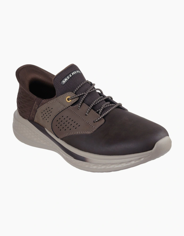 Skechers Slade Macklin Leather Men's Chocolate Trainers