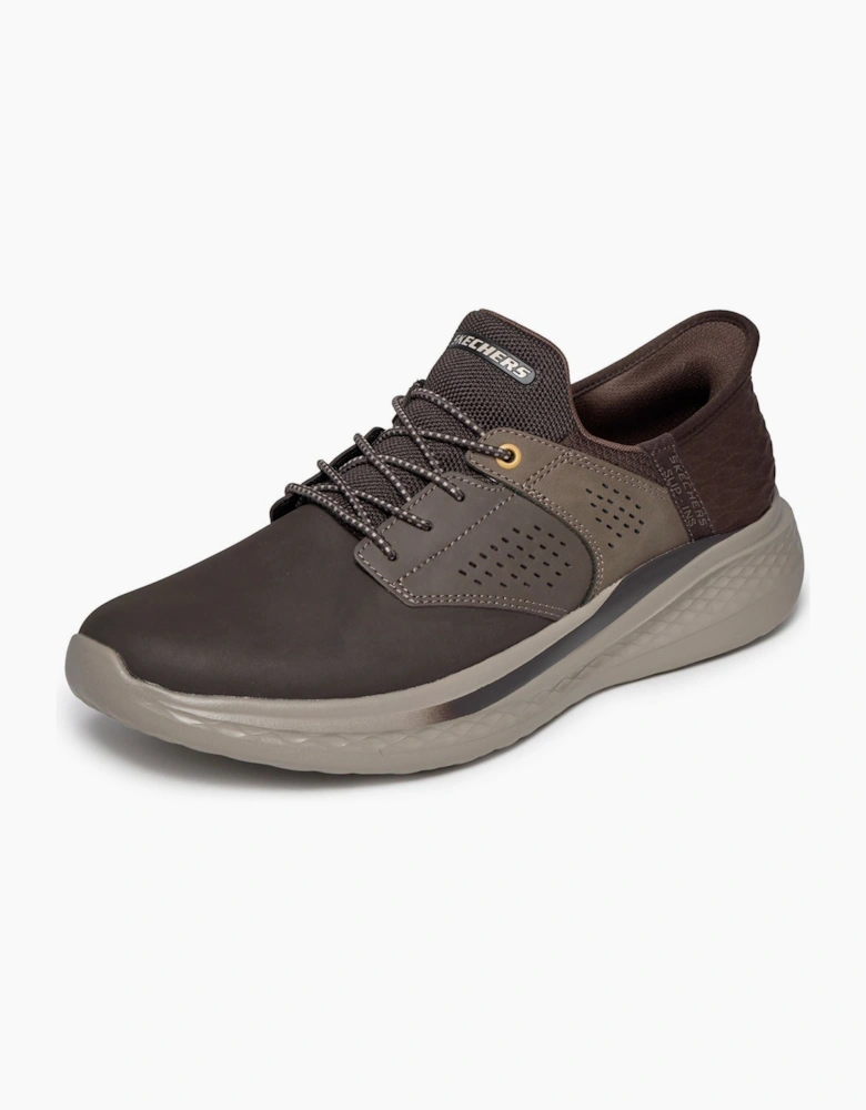 Skechers Slade Macklin Leather Men's Chocolate Trainers