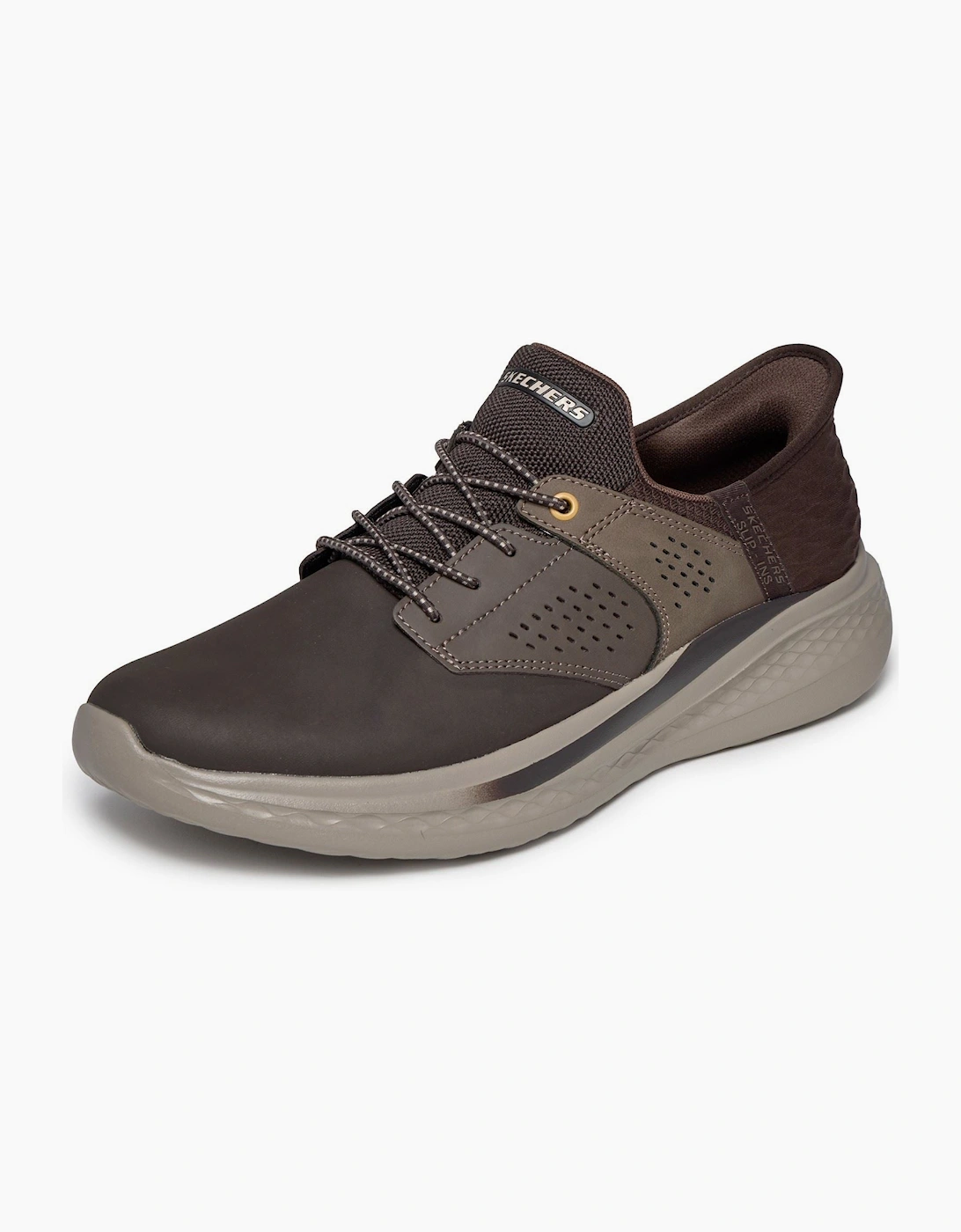 Skechers Slade Macklin Leather Men's Chocolate Trainers