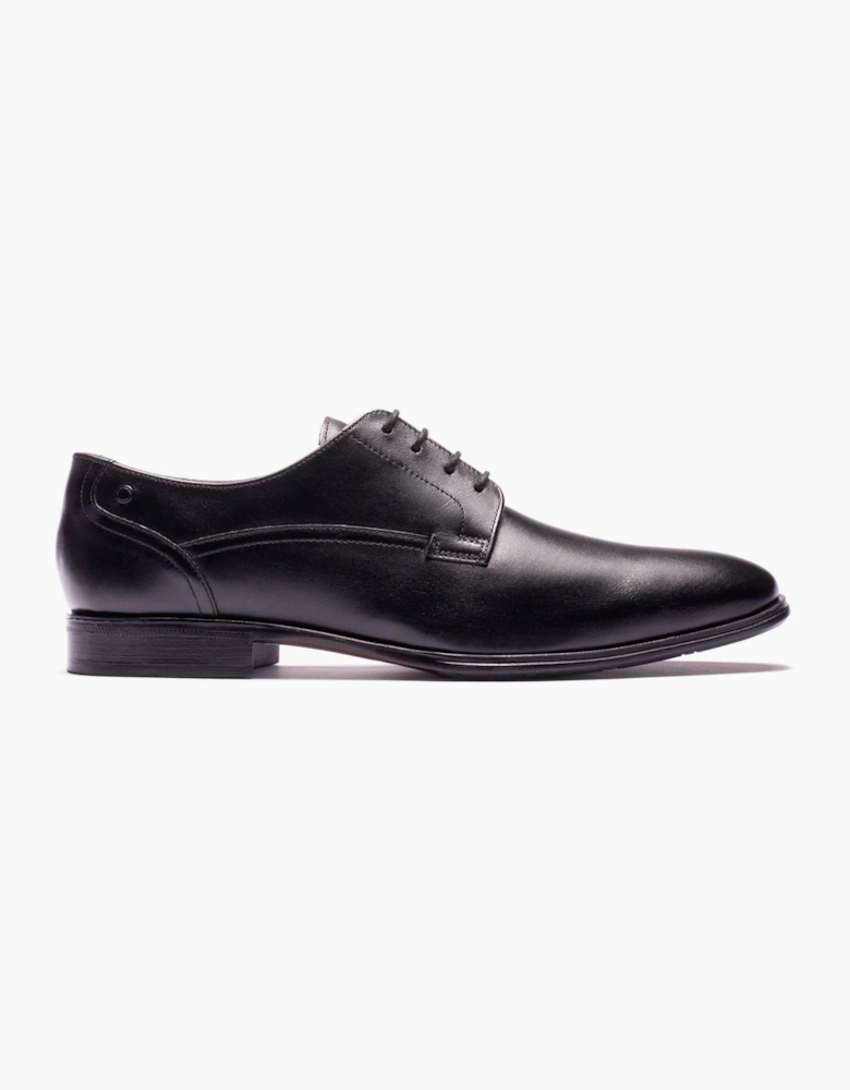 Base London Vance Leather Men's Black Derby Shoes