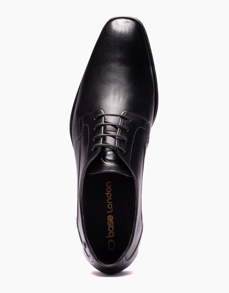 Base London Vance Leather Men's Black Derby Shoes