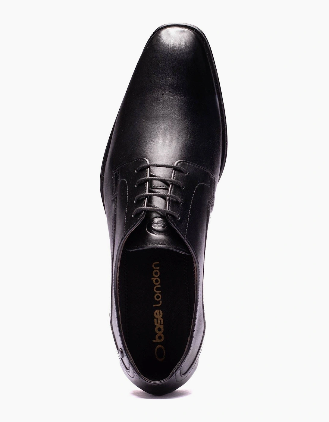 Base London Vance Leather Men's Black Derby Shoes