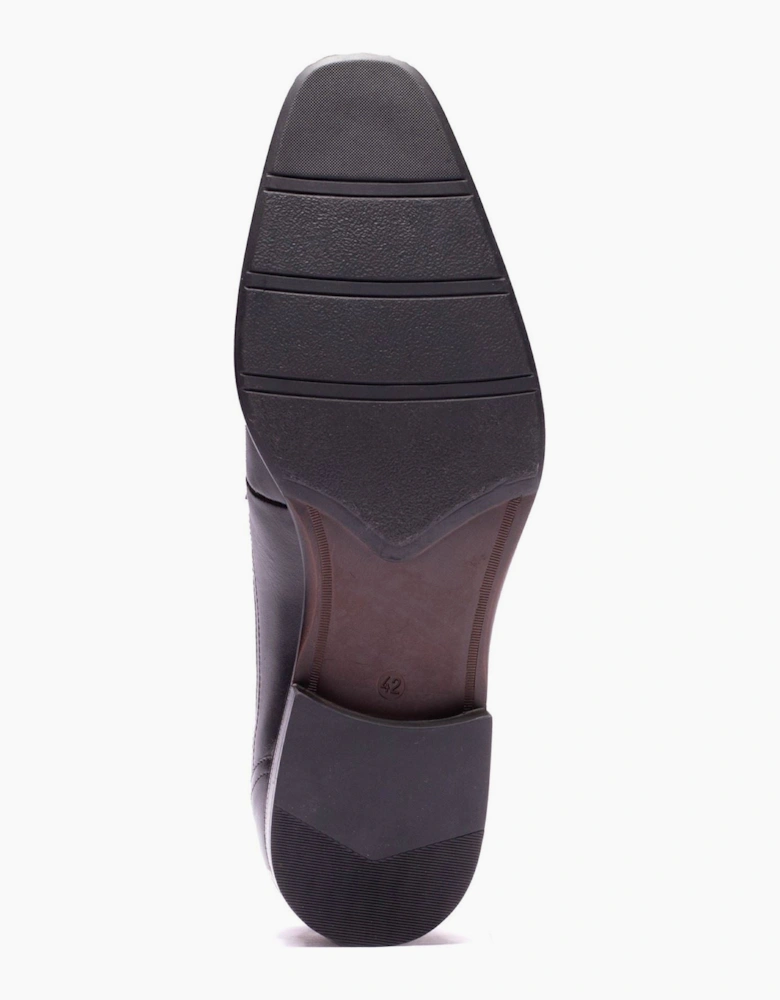 Base London Vance Leather Men's Black Derby Shoes