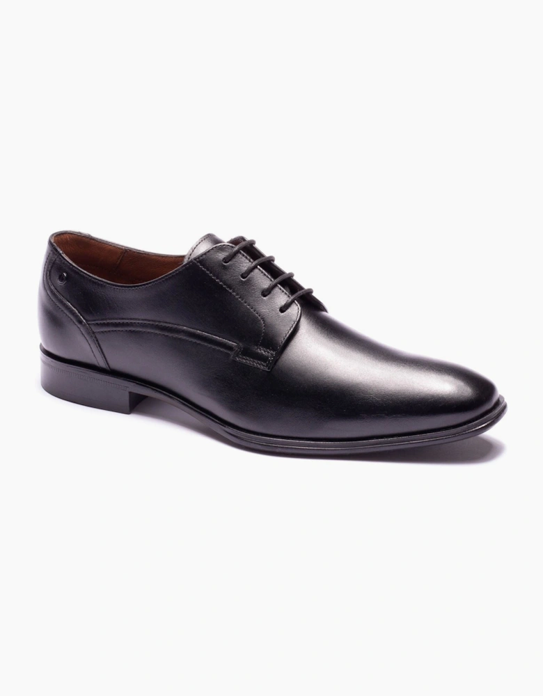 Base London Vance Leather Men's Black Derby Shoes