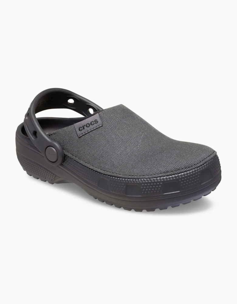 Crocs Classic Crafted Textile Blend Kids Black Clogs