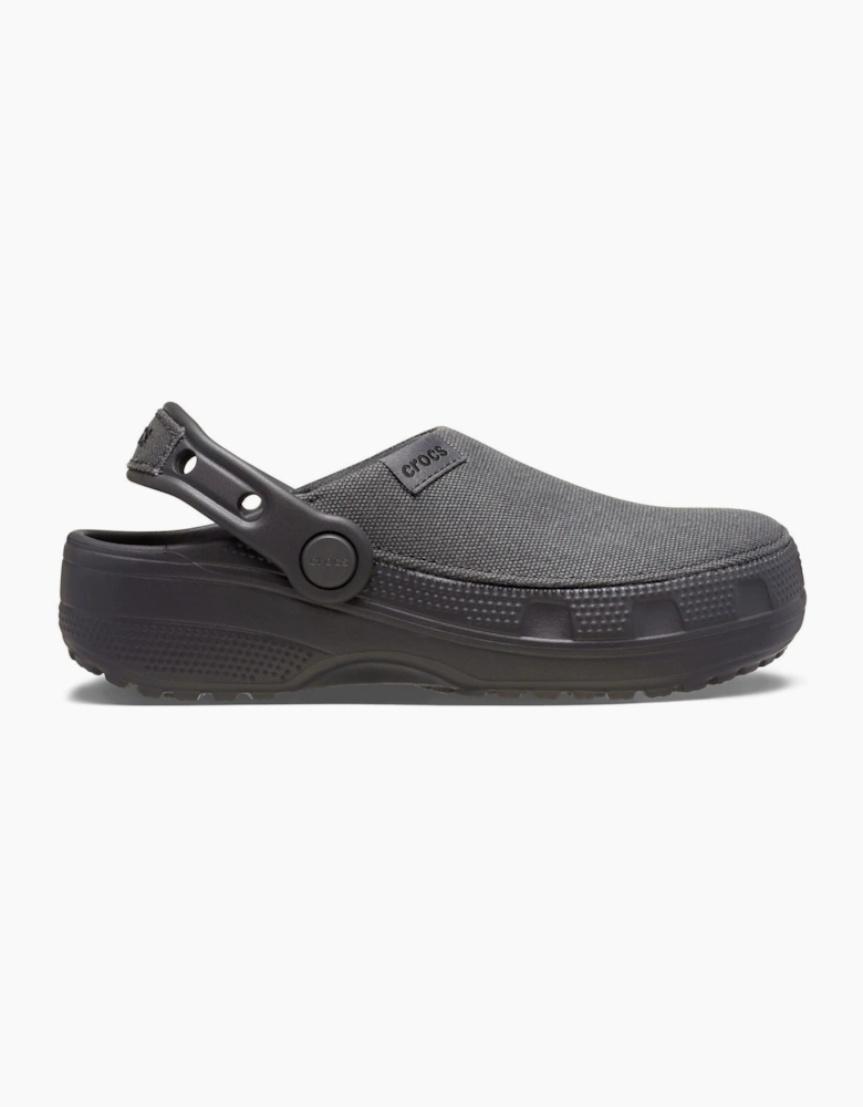 Crocs Classic Crafted Textile Blend Kids Black Clogs